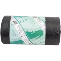 Мешок мусорный черный (50 шт/рул; 120 л; 700x1100 мм; 20 мкм; ПНД) ALMIN AL-811012n