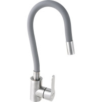 Кухонный смеситель OUTE с гибким изливом серый T40193B-5