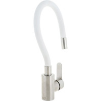 Кухонный смеситель OUTE с гибким изливом, белый T40193B