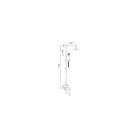 Душевая стойка со смесителем OUTE T9604Q
