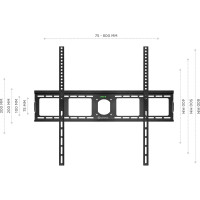 Фиксированный кронштейн для телевизора 55-100 ONKRON Black UF4