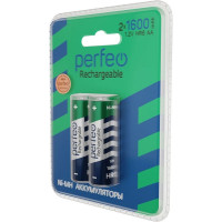 Аккумулятор Perfeo AA1600mAh/2BL Пластик 30014784
