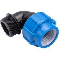 Отвод с наружной резьбой Политэк 50х2 ТПК-АКВА 50015002