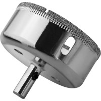 Коронка с центрирующим сверлом по стеклу и керамике (68х55 мм) Vertextools 336-68-55