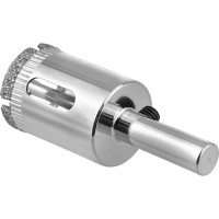 Коронка с центрирующим сверлом по стеклу и керамике (22х55 мм) Vertextools 336-22-55