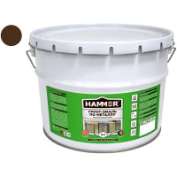 Грунт-эмаль по металлу HAMMER 3в1 б/с шоколадная 10 кг ЭК000132855