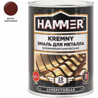 Эмаль по металлу HAMMER КО Kremny кр.-коричневый 500С 0.8 кг ЭК000138086