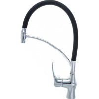 Смеситель для кухни OUTE с гибким съемным черным изливом T2613B-2