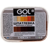 Шпатлевка акриловая по дереву МАСТЕР GOL Wd.250.110 (0.14 кг; темный орех) Palizh 11605695