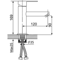 Смеситель для раковины OUTE T40101