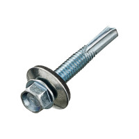 Саморез КР, оцинкованный, КРс ZP, 5,5х38 мм, удлиненное сверло, 50 шт. в контейнере Zitar 142302