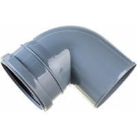 Отвод ПОЛИТЭК 110х90 градусов, с выходом 50, левый 300111050Л