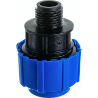 Муфта Политэк с наружной резьбой 25х1/2 ТПК-АКВА 53002512