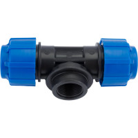Тройник с внутренней резьбой Политэк 25х3/4х25 ТПК-АКВА 52253425