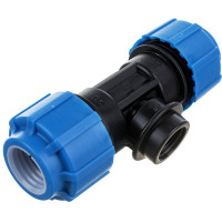 Тройник с внутренней резьбой Политэк 25х1/2х25 ТПК-АКВА 52251225