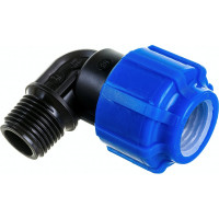 Отвод с наружной резьбой Политэк 20х1/2 ТПК-АКВА 50012012