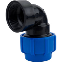 Отвод с внутренней резьбой Политэк 50х2 ТПК-АКВА 50025002