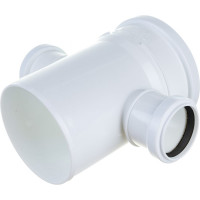 Крестовина ПОЛИТЭК одноплоскостная для бесшумной канализации из ПП, диаметр 110х50х50/87.5 град. 130015087