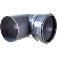 Отвод ПОЛИТЭК 110х90 градусов, с выходом 50, прямой 300111050