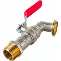 Шаровой садовый кран Boutte 1/4 оборотов, НР, 1/2х3/4 2104213