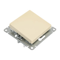 1-клавишный переключатель Systeme Electric AtlasDesign Бежевый сх.6, 10АХ ATN000261