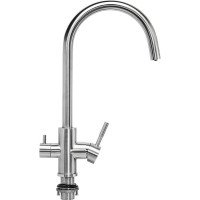 Смеситель для кухни Профсан ПСМ нержавеющая сталь AISI-304, с подключением фильтра, тип См-МОЦБА PSM-300-11