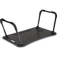 Складной стол с подстаканником BRADEX ЛАЙТ, 59.5x39.5x26.4 см, мдф, металл, темное дерево, черный TD 0727