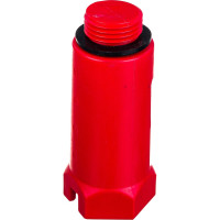 Монтажная заглушка Uni-Fitt Н 1/2", с прокладкой, красная 608R2000