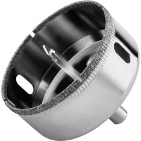 Коронка с центрирующим сверлом по стеклу и керамике (68х55 мм) Vertextools 336-68-55