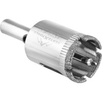 Коронка с центрирующим сверлом по стеклу и керамике (22х55 мм) Vertextools 336-22-55