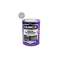 Эмаль-грунт по металлу HAMMER 3в1 АУ п/гл RAL 7004 сигнал. серый 0,9 кг ЭК000133621