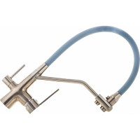 Смеситель для кухни OUTE с гибким съемным изливом и дополнительным выводом для фильтра T603BL