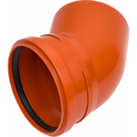 Отвод ПОЛИТЭК 160x45 градусов 160016045