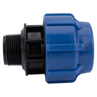 Муфта Политэк с наружной резьбой 50х1 1/4 ТПК-АКВА 50031450