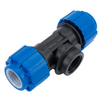 Тройник с внутренней резьбой Политэк 25х3/4х25 ТПК-АКВА 52253425