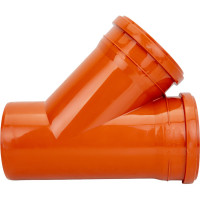 Тройник ПОЛИТЭК 160x160/45 градусов 160116045