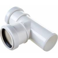 Тройник для бесшумной канализации ПОЛИТЭК из ПП, диаметр 50х50/87.5 градусов 200505087