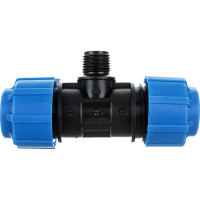 Тройник с наружной резьбой Политэк 25х1/2х25 ТПК-АКВА 51251225