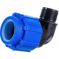 Отвод с наружной резьбой Политэк 32х1 ТПК-АКВА 50013201