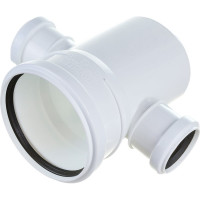 Крестовина ПОЛИТЭК одноплоскостная для бесшумной канализации из ПП, диаметр 110х50х50/87.5 град. 130015087