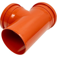 Тройник ПОЛИТЭК 160х160/87 градусов 160116087