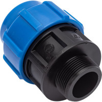 Муфта Политэк с наружной резьбой 50х1 1/2 ТПК-АКВА 50030050