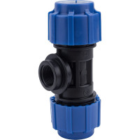 Тройник с внутренней резьбой Политэк 32х3/4х32 ТПК-АКВА 52323432