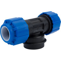 Тройник с внутренней резьбой Политэк 25х1х25 ТПК-АКВА 52250125