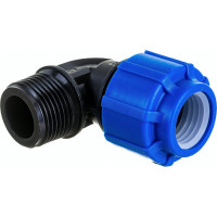 Отвод с наружной резьбой Политэк 25х1 ТПК-АКВА 50012501