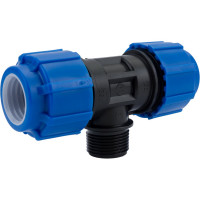 Тройник с наружной резьбой Политэк 32х1х32 ТПК-АКВА 51320132