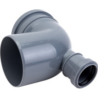 Отвод ПОЛИТЭК 110х90 градусов, с выходом, 50 фронтальный 300111050Ф