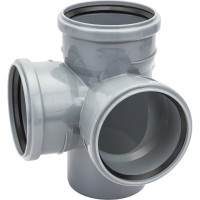 Крестовина ПОЛИТЭК двухплоскостная 110х110х110/87.5 град. 1201102