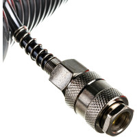 Шланг спиральный черный полиуретановый профи (15 м; 5х8 мм) Pegas pneumatic 4921