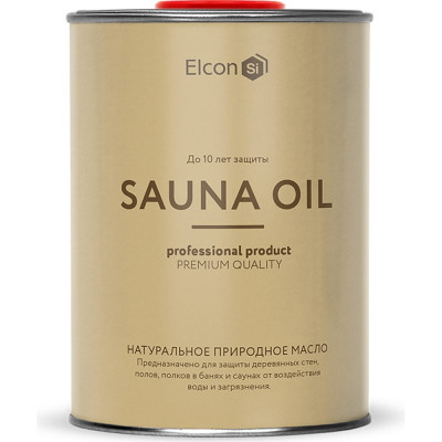 Elcon Масло для дерева/ масло по дереву/ масло для полка Sauna Oil /1л / 00-00002953